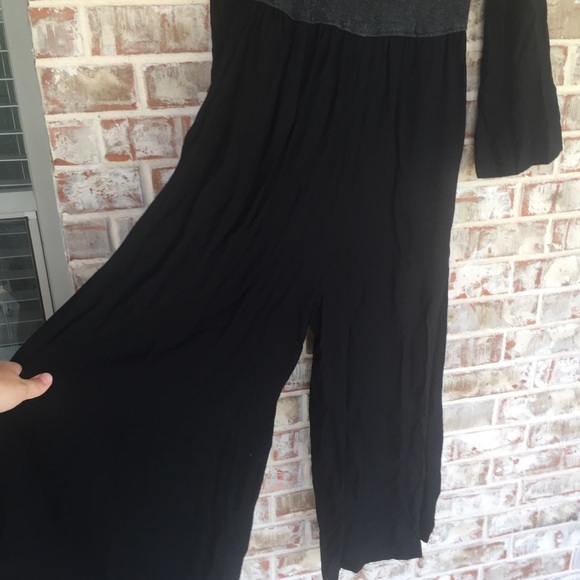 ANTHRO Moth Wyn Mix Knit Sweater Wide Leg Jumpsuit - Picture 11 of 14